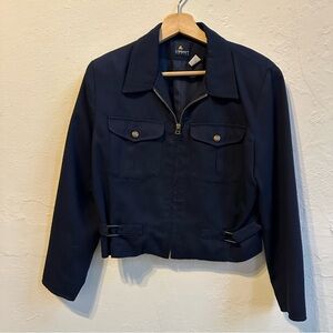 VINTAGE Lizsport Petite Jacket with Cinch Waist Buckles